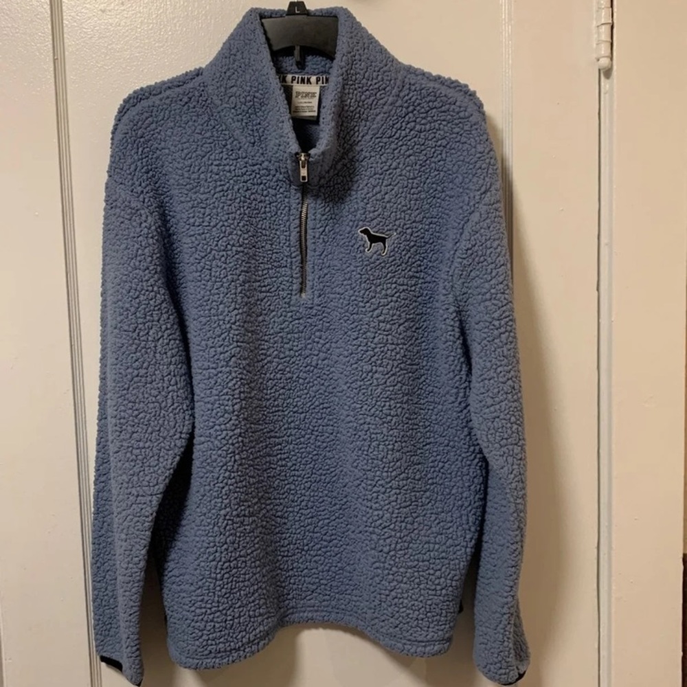 VS Pink Sherpa Half ZIP